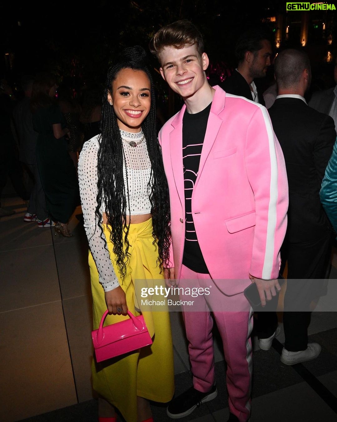 Merrick Hanna Instagram - I had the best time at the @streamys ! Thank you Streamys for the nomination. And @gabriellenevaeh for joining me for an amazing evening. Styled by Haili Pue @allzedetails Suit Falguni Shane Peacock @falgunishanepeacock Top D.RT @drtlife Watch MacKinnon Watches @mackinnonwatches Bracelet Sterling Forever @sterlingforever Shoes Vince @vince