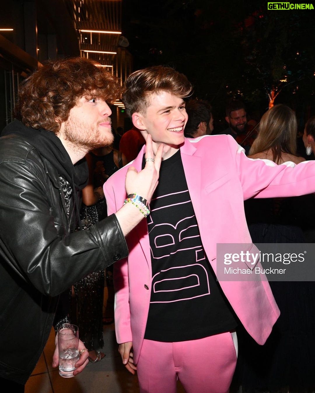 Merrick Hanna Instagram - I had the best time at the @streamys ! Thank you Streamys for the nomination. And @gabriellenevaeh for joining me for an amazing evening. Styled by Haili Pue @allzedetails Suit Falguni Shane Peacock @falgunishanepeacock Top D.RT @drtlife Watch MacKinnon Watches @mackinnonwatches Bracelet Sterling Forever @sterlingforever Shoes Vince @vince