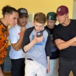 Merrick Hanna Instagram - Now re-presenting the broken clock leg woah 🕚🦵😂
