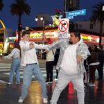 Merrick Hanna Instagram - SpongeBob Dance with the trend creator himself @irock5able on Hollywood Blvd! Hey @nickelodeon ! Arm waves in Edgar's trend created by @phillipchbeeb 🔥🔥