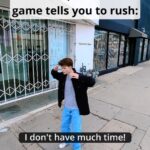 Merrick Hanna Instagram - What gamers do when the game wants you to hurry up 🏃 Player 1: @merrickhanna NPC: @dr.robotmik #npc #npcirl #glitch #gta #gta6