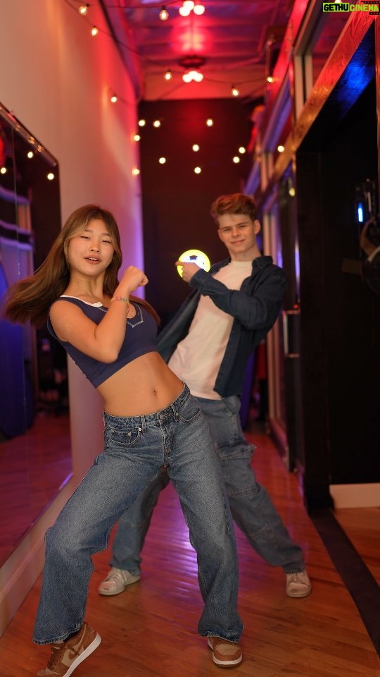 Merrick Hanna Instagram - Ya Girlfriend! Throwback Groove with @caitlinkim.official 🔥
