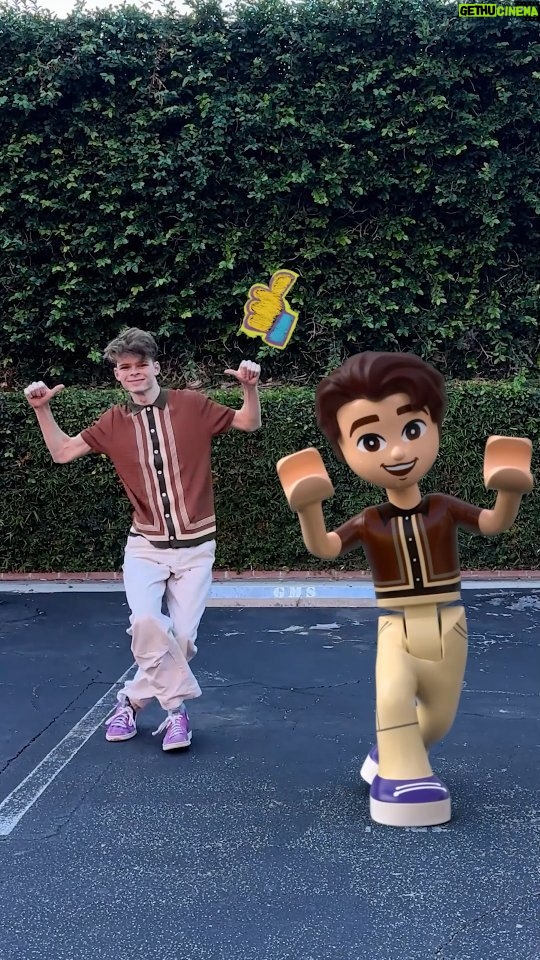 Merrick Hanna Instagram - Twins! To celebrate the launch of the LEGO Friends Dance Off Experience on LEGO.com, the LEGO team turned me into a mini-doll! Are Mini-Doll Merricks’s moves better than mine? @lego