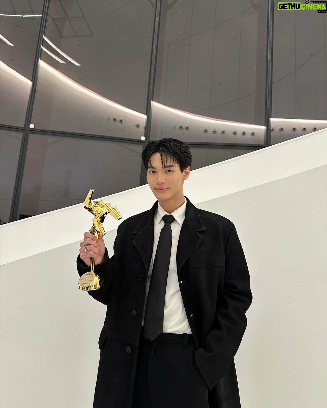Metawin Opas-iamkajorn Instagram - This award means a lot to me Thank you Asian film awards 2024🤍