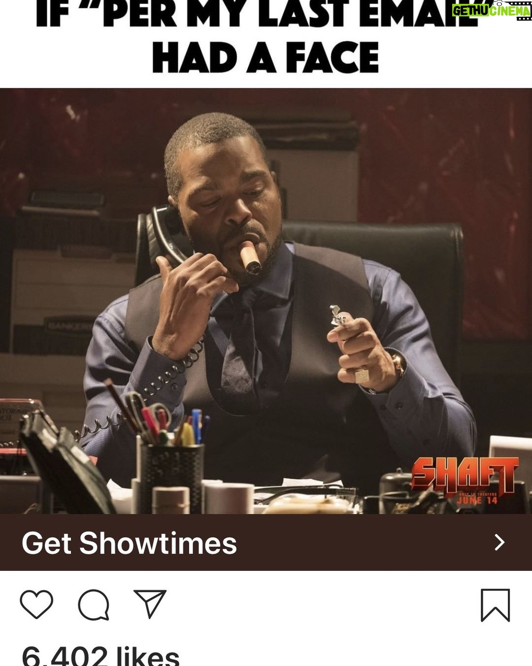 Method Man Instagram - #shaftmovie Bad Mutha’ @shaftmovie