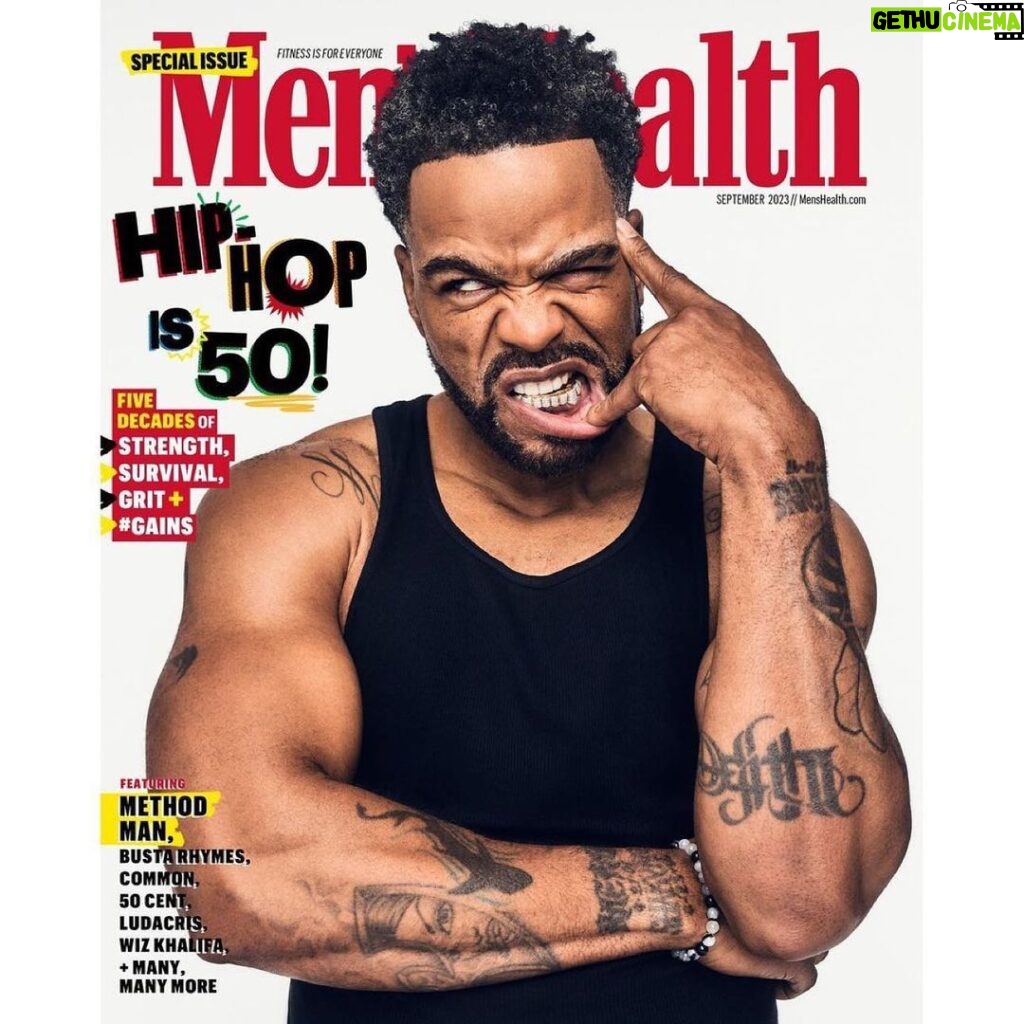 Method Man Instagram - Happy 50th hip-hop 🔥🔥🚨🚨 @menshealthmag Repost from @imprintpr • #MethodMan opens up about mental health and more with @menshealthmag! Link in bio.