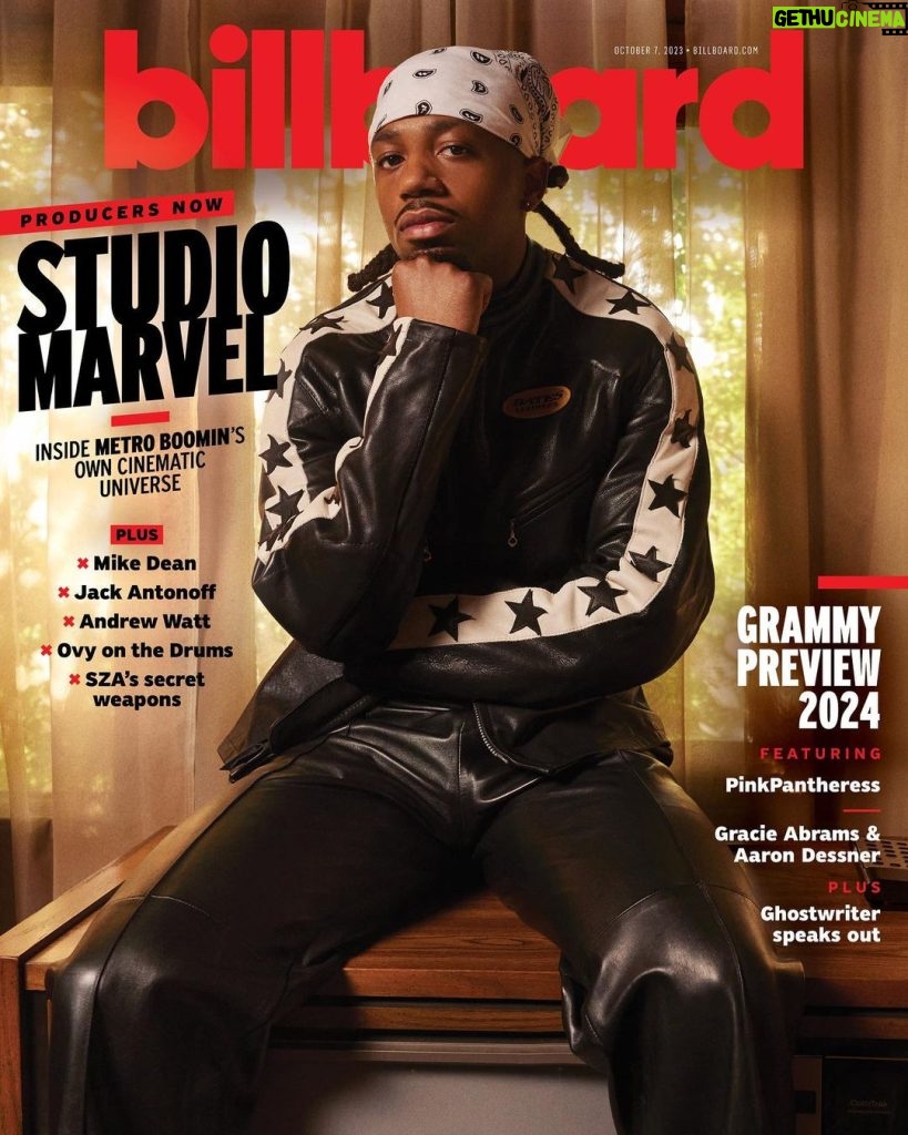 Metro Boomin Instagram - Honored to grace the cover of @billboard magazine this month. Took some cool pics with @samidrasin and had a great conversation with @heranmamo!! Go read the full story now if you want a quick look inside my brain 🧠🧠🧠 #ILoveYouMom 💜👸🏾🕊️♾️