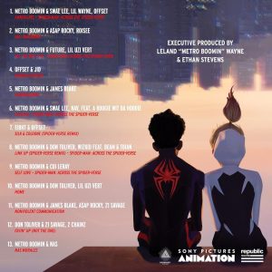 Metro Boomin Instagram - ACROSS THE SPIDER-VERSE OFFICIAL TRACKLIST. ALBUM DROPS AT MIDNIGHT. DROP SOME 🕷️🕷️🕷️ AND SOME 🔥🔥🔥 IF YOU READY!!!!!