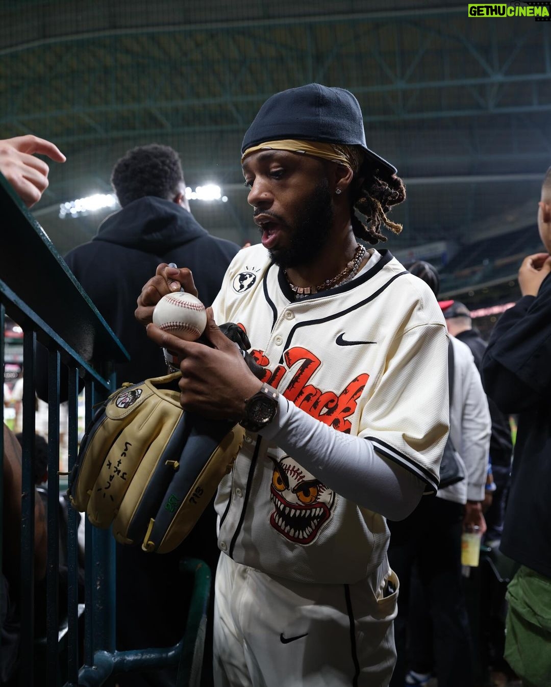 Metro Boomin Instagram - Metro McGwire I might need a 10-day with the @cardinals!! Shoutout @cactusjackfoundation putting on a great game for a great cause!! 🥎🏟️