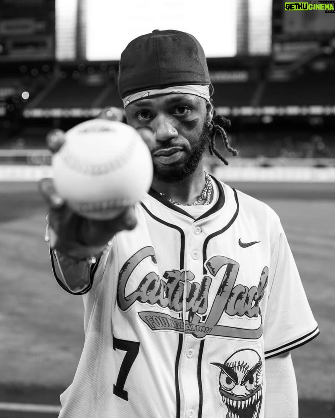 Metro Boomin Instagram - Metro McGwire I might need a 10-day with the @cardinals!! Shoutout @cactusjackfoundation putting on a great game for a great cause!! 🥎🏟️
