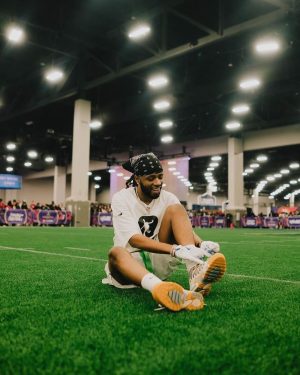 Metro Boomin Instagram - thanks @nfl for having me and my son face off in the celebrity flag football game this year but I need a rematch next year and this time check all of their flags for superglue 😂😭😭🏈