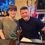 Michael Bisping Instagram - Out for a spot of Italian with Lucas. I’m on the rib eye and veggies as I’m dieting big time, lucas stuffing himself with bread, pastas, pizzas the lot 🤦‍♂️🤷‍♂️😂 @bispinglucas