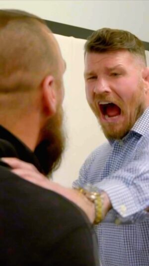 Michael Bisping Instagram - The Count with The @PowerSlap! 

@MikeBisping got his hands dirty in the #PowerSlap locker room, dishing out some open-hand warm up slaps to Jesse Nutting and it was ALL caught on video 🖐️

[ Power Slap: Road to the Title airs every Wednesday at 10 pm ET/PT on TBS ]