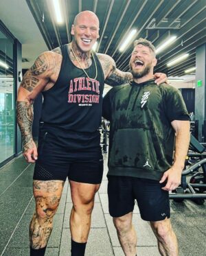 Michael Bisping Instagram - Great Sunday workout with this legend of a man @martynfordofficial Epic workout, great laughs and a good talk. Awesome to be working with him and the incredible cast and crew on this production here in Bulgaria.