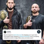 Michael Bisping Instagram - It's what makes this the greatest sport in the world 😮‍💨🏆 #UFC294 | October 21 | LIVE on TNT Sports and Discovery+ #UFC #MMA #AlexVolkanovski #Volkanovski #islammakhachev #makhachev #bisping