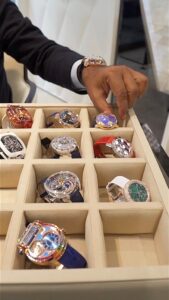 Michael Blakey Instagram - New YouTube video is live ! In today’s episode we visit my dear friend @jacobarabo in his beautiful and luxurious @jacobandco boutique in the heart of Geneva, Switzerland. To see his incredible new watch releases, click the link in my bio and enjoy the video 🎥 ~~~~~~~~~~ In it to win it ! ~~~~~~~~~~ #producermichael #inittowinit #jacobandco #watch #watches #watchcollector #watchcollection #geneva #switzerland #expensive Jacob & Co.