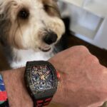 Michael Blakey Instagram - Timepiece Thursday ! Does Humphrey need a watch ? Thanks to @wristaficionado for helping teach him how to tell the time … ~~~~~~~~~~ In it to win it ! ~~~~~~~~~~ #producermichael #inittowinit #watch #richardmille #rolex #patekphilippe #audemarspiguet #wristgame #patek #rollsroyce #rm11 #bigboytoys #dog #bernedoodle Beverly Hills, California