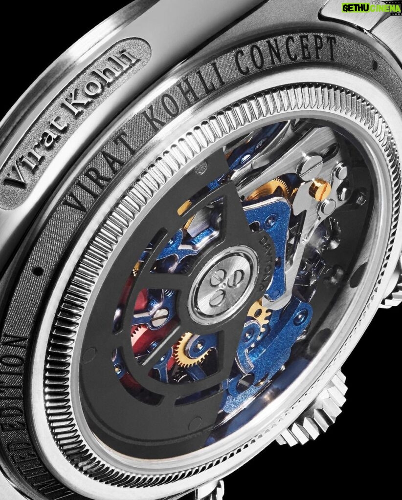 Michael Blakey Instagram - Wow - look at this ! @skeletonconceptofficial has just launched this amazing new concept created for one of the best Cricket players in history … @virat.kohli They took his Rolex Daytona 116520 and completely customized it using a gorgeous navy blue as its main color, they even used 24k gold on strategic pieces including numbers 1 and 8 as these are his favorite numbers. Click on @skeletonconceptofficial and go to their website to learn more about how this amazing watch was created. ~~~~~~~~~~ In it to win it ! ~~~~~~~~~~