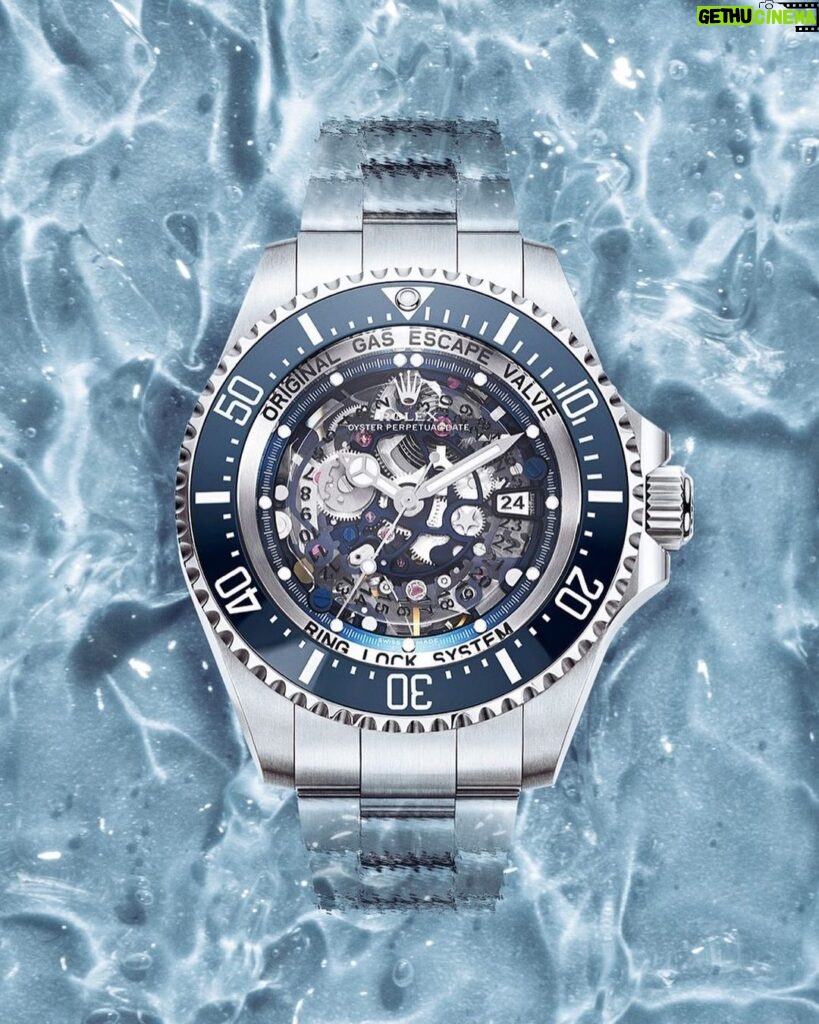 Michael Blakey Instagram - Timepiece Thursday ! You have to love this amazing creation from @artisansdegeneve It’s called "Grand Bleu" and is a tribute to the ocean's immense depths. It has a fully skeletonized movement and dial along with a sapphire disc, various hues of blue from the ceramic bezel to the plate. Go and follow @artisansdegeneve and find out more about their amazing work. ~~~~~~~~~ In it to win it! ~~~~~~~~~ Personalized by Artisans de Genève, which is not affiliated or authorized by ROLEX SA. A customization option available solely for private individuals who own a Rolex for their personal use only.
