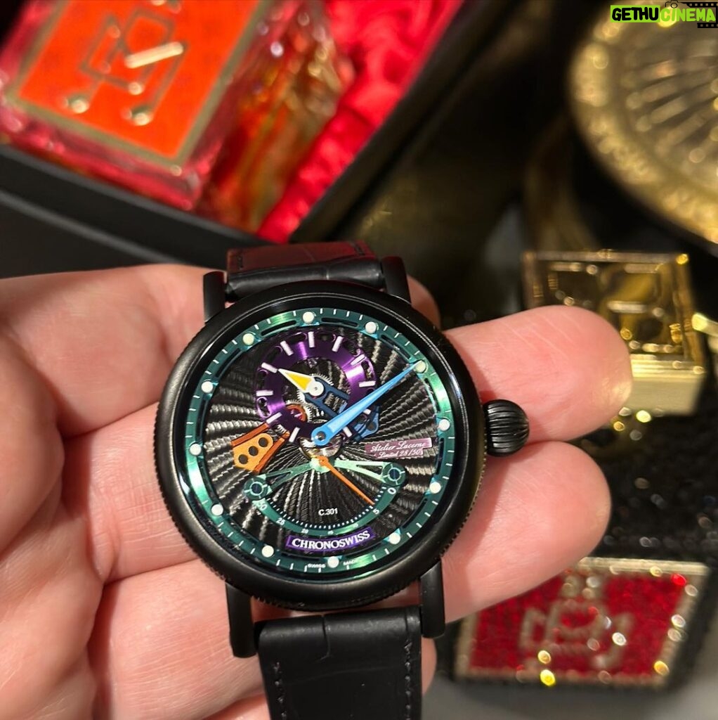 Michael Blakey Instagram - Timepiece Thursday ! Rate this on a scale of 1 to 10. I’m truly loving these beautiful, fun, hand finished and highly complicated watches from @chronoswiss_official That’s why I just added this Limited Edition “ReSec Candy Shop” to my collection. I really encourage you to look at @chronoswiss_official and check out all their other amazing pieces and also make sure to take a look what the “Candy Shop” looks like in the dark … ~~~~~~~~~~ In it to win it ! ~~~~~~~~~~ #producermichael #inittowinit #timepiece #watch #chronoswiss #rolex #audemarspiguet #patekphilippe #fun #candy #colorful #limitededition Beverly Hills, California