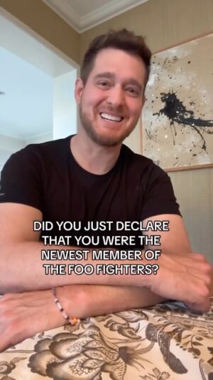 Michael Bublé Instagram - Never give up on your dreams, until you do. I ❤️ @foofighters 
#reachforthestars #michaelfooblé #foofighters