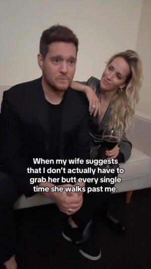 Michael Bublé Instagram - Raise your hand if you can relate 🙋🏻‍♂️ #couples #lulopilato #myfavouriteperson #loveyou