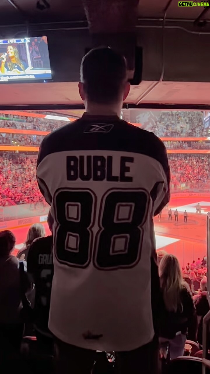 Michael Bublé Instagram - To say that hockey has meant a lot to me is the understatement of the year. As a kid it gave me a dream and a community. Today it’s given me opportunities like this, to be a part of the #NHLAllStar competition. I have so much love and appreciation for this sport. Thank you for making this guys dream come true.