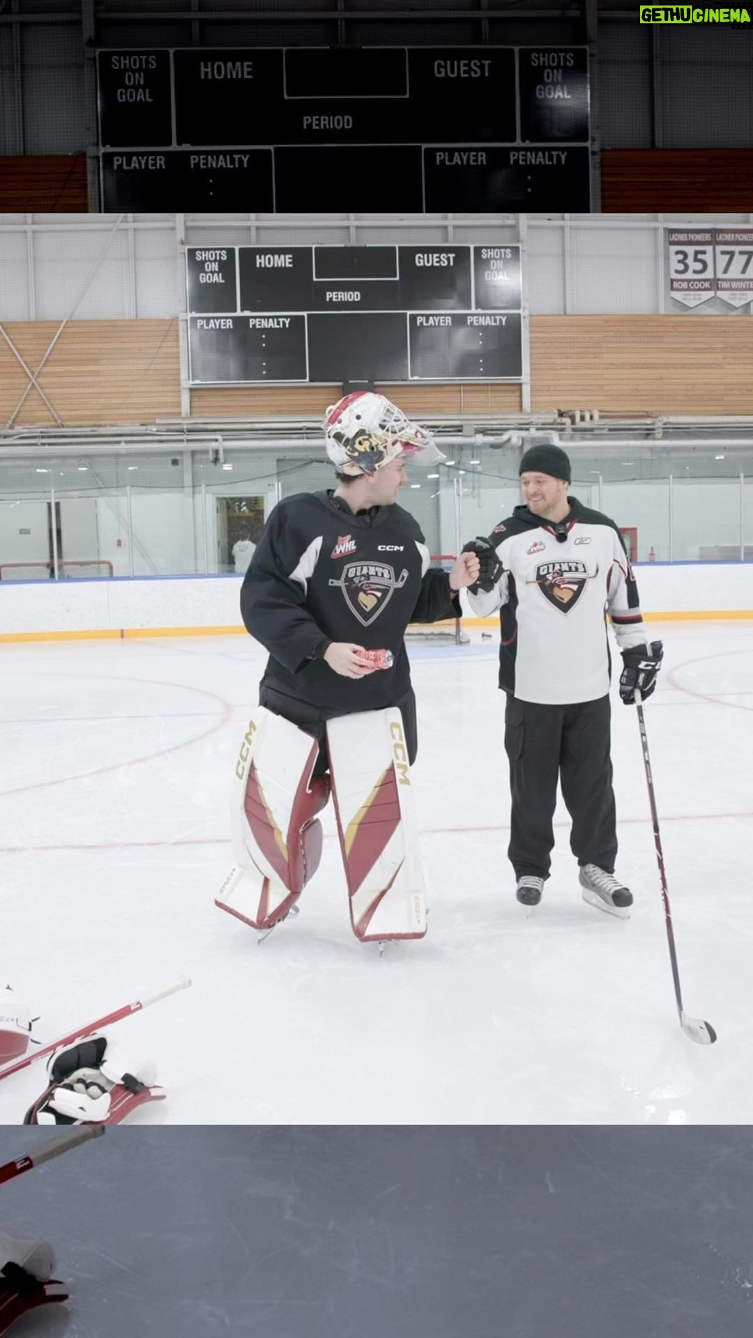 Michael Bublé Instagram - Amped for the NHL All-Star game! My dream of becoming a pro died when I realized I wasn’t good 😂 so I switched gears and just bought a team instead. Shoutout to the Vancouver Giants for allowing me to warm up before the big game this weekend! #NHLAllStar Play Commentary: John Shorthouse