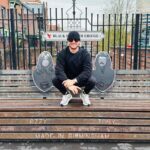 Michael Bublé Instagram - Bublé on the Black Sabbath Bridge in Birmingham. Say that 5 times fast. #Blacksabbathbenchselfie