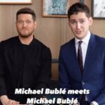 Michael Bublé Instagram - Michael Bublé meets @michaelbuble while sipping on @fraserandthompsonwhiskey! #easynow