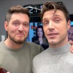 Michael Bublé Instagram - Only @michaelbuble can get me drinking whiskey at 9AM. 🥃 Stay tuned (on 12/19) for an upcoming episode of my @iheartpodcast, “I’ve Never Said This Before,” with this dapper gent. @fraserandthompsonwhiskey #michaelbuble #whisky #whiskey