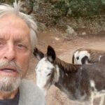 Michael Douglas Instagram - Just out for a little stroll with my friends 😂 Aren’t they cuties? Mama and her daughter!