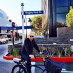 Michael Douglas Instagram - Happy #TGIF! Taking a 🚴 ride on Gregory Peck Drive at @unistudios! Hope you all have a great and safe weekend! Universal Studios Hollywood