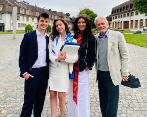 Michael Douglas Instagram - Congratulations to Carys and the entire class of 2021! Your Mom and I are so proud of you! We love you so much and we are so excited for your future as the best is yet to come! ❤️ Dad