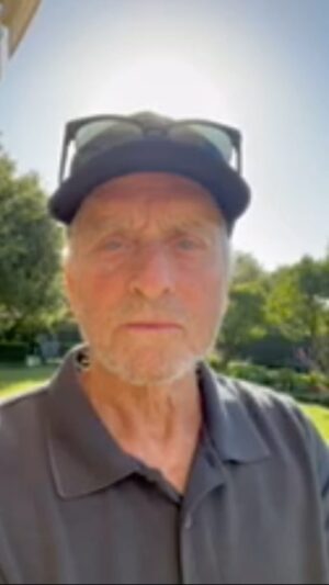 Michael Douglas Instagram - Well we got an eclipse going today. Reminding us how beautiful this world is or how sad our planet is for how we are treating it. Peace everybody! Peace on earth, good will towards men.