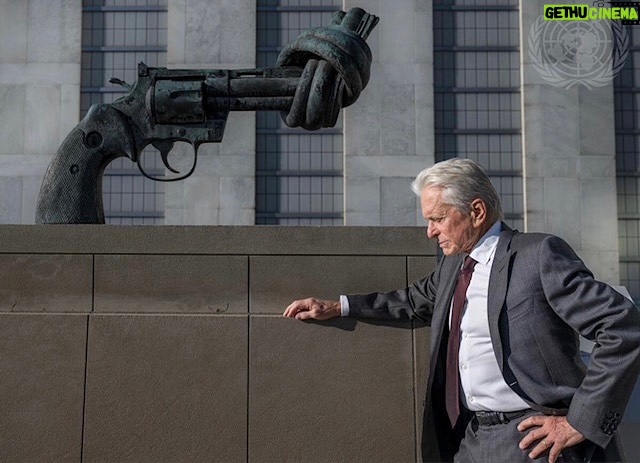 Michael Douglas Instagram - Peace and sustainable development are inextricably linked. We cannot have one without the other. We need YOU. The world needs YOU…needs EVERYONE to participate. By spreading compassion, tolerance & acceptance, we all can help create a safer, more peaceful future! #PeaceDay @unitednations @unpeacekeeping United Nations Headquarters