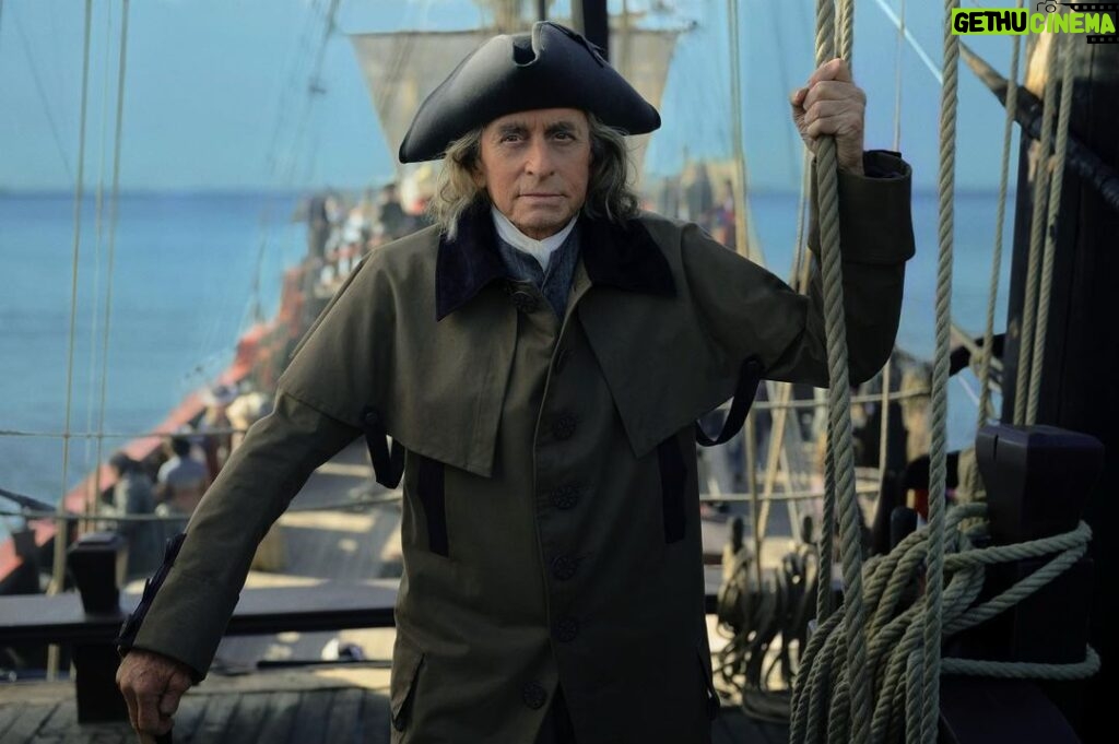 Michael Douglas Instagram - Michael Douglas is Benjamin Franklin. Inspired by true events, Franklin tells the thrilling story of how Benjamin Franklin went on a mission to France to underwrite America’s democracy. The limited series premieres April 12.