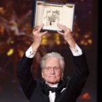 Michael Douglas Instagram - Thank you Cannes! I am so honored to receive the Honorary Palme d’Or at @festivaldecannes for my career achievements. Catherine, Carys, and I had a wonderful time celebrating last night! #Cannes2023 Cannes, France