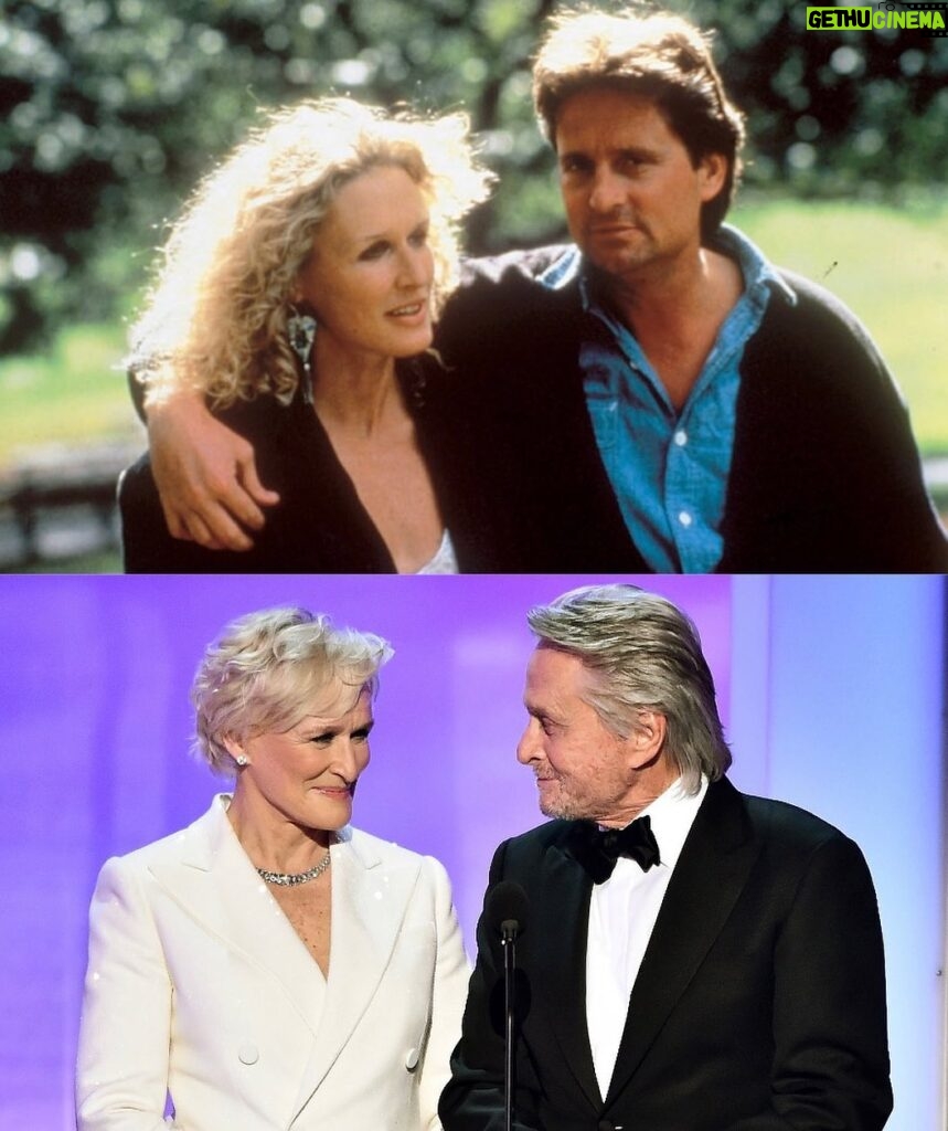 Michael Douglas Instagram - Birthday wishes to my good friend and #FatalAttraction costar @glennclose! Have a great one Glennie! #GlennClose