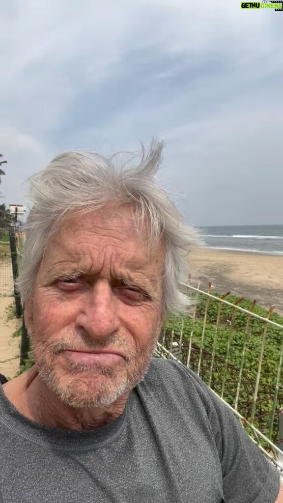 Michael Douglas Instagram - Here we are on the Bay of Bengal. It’s just an extraordinary country, 🇮🇳, especially, enjoying the south, never been down here before, and just magical people, and just a wonderful time. Getting a little lunch here with the fam. We’re all having just a great time. Wishing everybody out there a wonderful holidays, and a happy, #happynewyear! MD