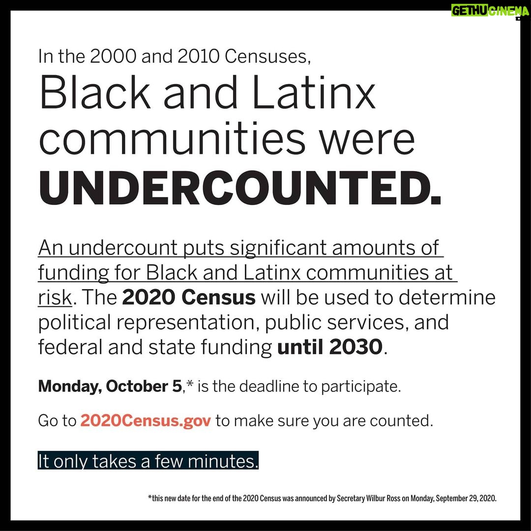 Michael Ealy Instagram - The last day to fill out the 2020 Census is October 5. #BeCounted because undercounted means underfunded and underrepresented. Support @NAACP_LDF’s Census education and learn more at 2020Census.gov