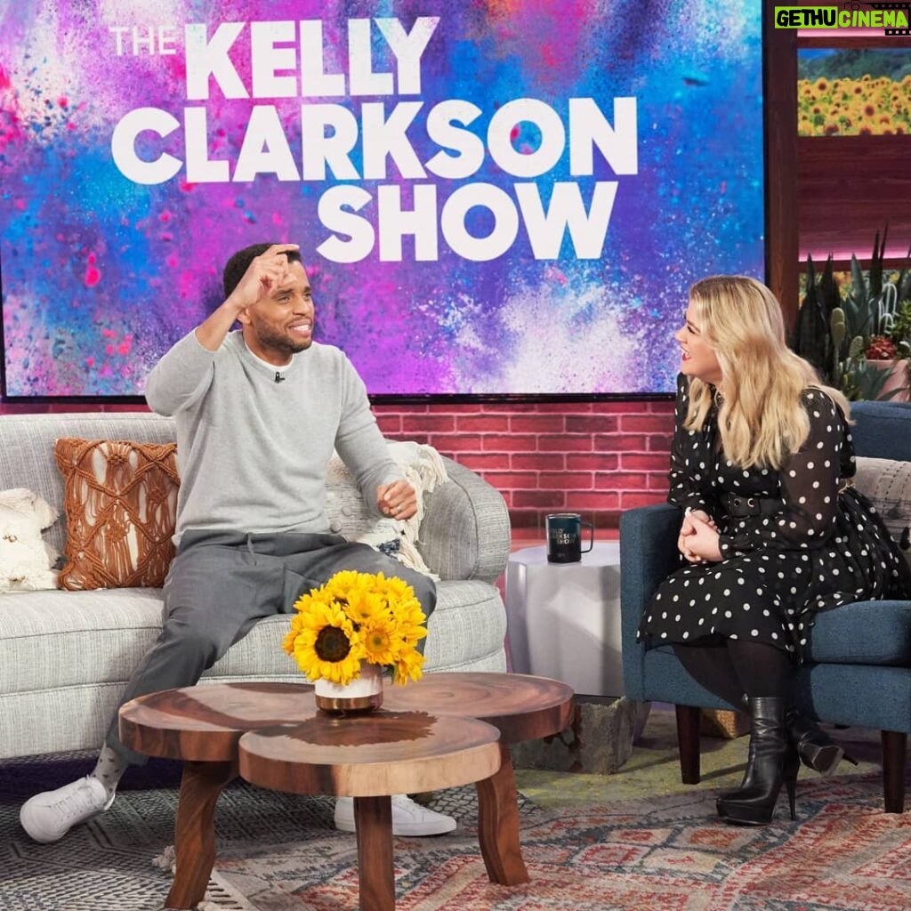 Michael Ealy Instagram - Big thanks to everyone over at @kellyclarksonshow and @kellyclarkson for having me on! We got into the good stuff both personal and #stumptown Show airs Today!!! Tune in!