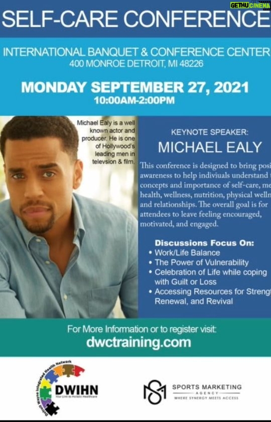 Michael Ealy Instagram - We're gonna discuss all things regarding self care and mental health. There will be classes available to try everything from Acupuncture to Reiki. Come by or watch Virtually. Link in bio! @joshlandontv