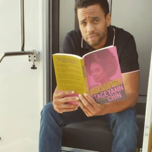Michael Ealy Instagram - Can't put this one down. Grab a copy of #Crossfire  by my friend @staceyannchin