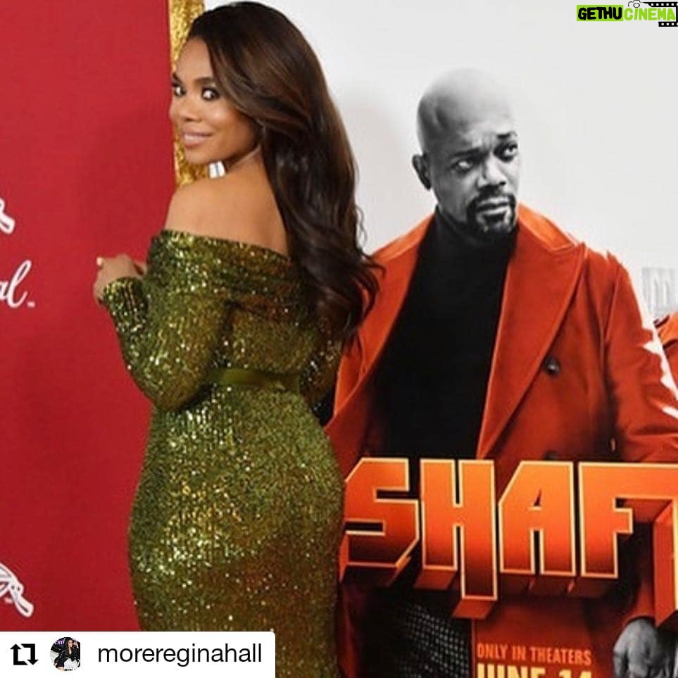 Michael Ealy Instagram - Dear @morereginahall despite all the political correctness that exist today, the imagery in this post says it all. You did this on purpose and I love you for it! Your comedy is unmatched in this game! That being said go check out @shaftmovie this weekend! Mad love to @samuelljackson and @timkstory for bringing this classic back!