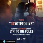 Michael Ealy Instagram - #Repost @collectivepac • • • • • • 🚨🚨🚨We have facilitated over 50,000 rides to the polls through our collaboration with Lyft! Use our @lyft code GAVOTETOLIVE for credit up to $30 to get to the polls for FREE! Early Voting ends in several counties in Georgia today! Use your voice, #VoteToLive