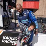 Michael Ealy Instagram - It's important for me to show my kids the possibilities in life. Not just the things I never had but the experiences. Exposure is key. Last Sunday we were given a great opportunity to see our first ever @Nascar race! He got to meet incredible drivers like @bubbawallace and @kylelarson we met members of the pit crews who couldn't have been more gracious and fun! This won't be our last race.... #NASCAR knows how to throw a party! Big thanks to Erica over at Nascar for showing us the ropes and introducing us to the NASCAR family. Thanks to Kevin Williams the CEO of Wisepower for sponsoring such an event and being nice to my kid! #wisepower400 #nascaronfox @autoclubspeedway #californialove