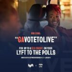 Michael Ealy Instagram - To all my folks in Georgia I’m sure you’ve heard that there’s a runoff election THIS TUESDAY, January 5th, to elect your representatives to the US Senate. But did you know that you can get a free ride to & from the polls on Election Day by using the promo code GAVOTETOLIVE in your Lyft app? Cool right?! So remember, the code is GAVOTETOLIVE in your Lyft app and don’t forget to bring your photo ID when you vote in person this Tuesday! Thanks and please spread the word!