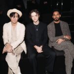 Michael Evans Behling Instagram - Giorgio Armani ‘24 Fall/Winter Men’s Fashion Show 🤎🤍 Milan, Italy