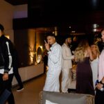 Michael Evans Behling Instagram - Delicious night with even more delish people. ❤️ @armanibeauty #acquadigio Malibu, California